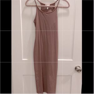 Leith mauve pink midi dress